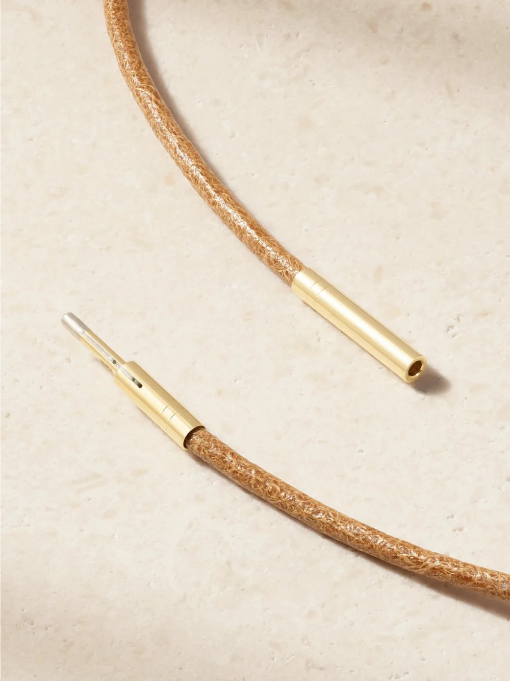 Back view of the Marie Lichtenberg Micro Lasso 18-karat Gold Diamond Necklace