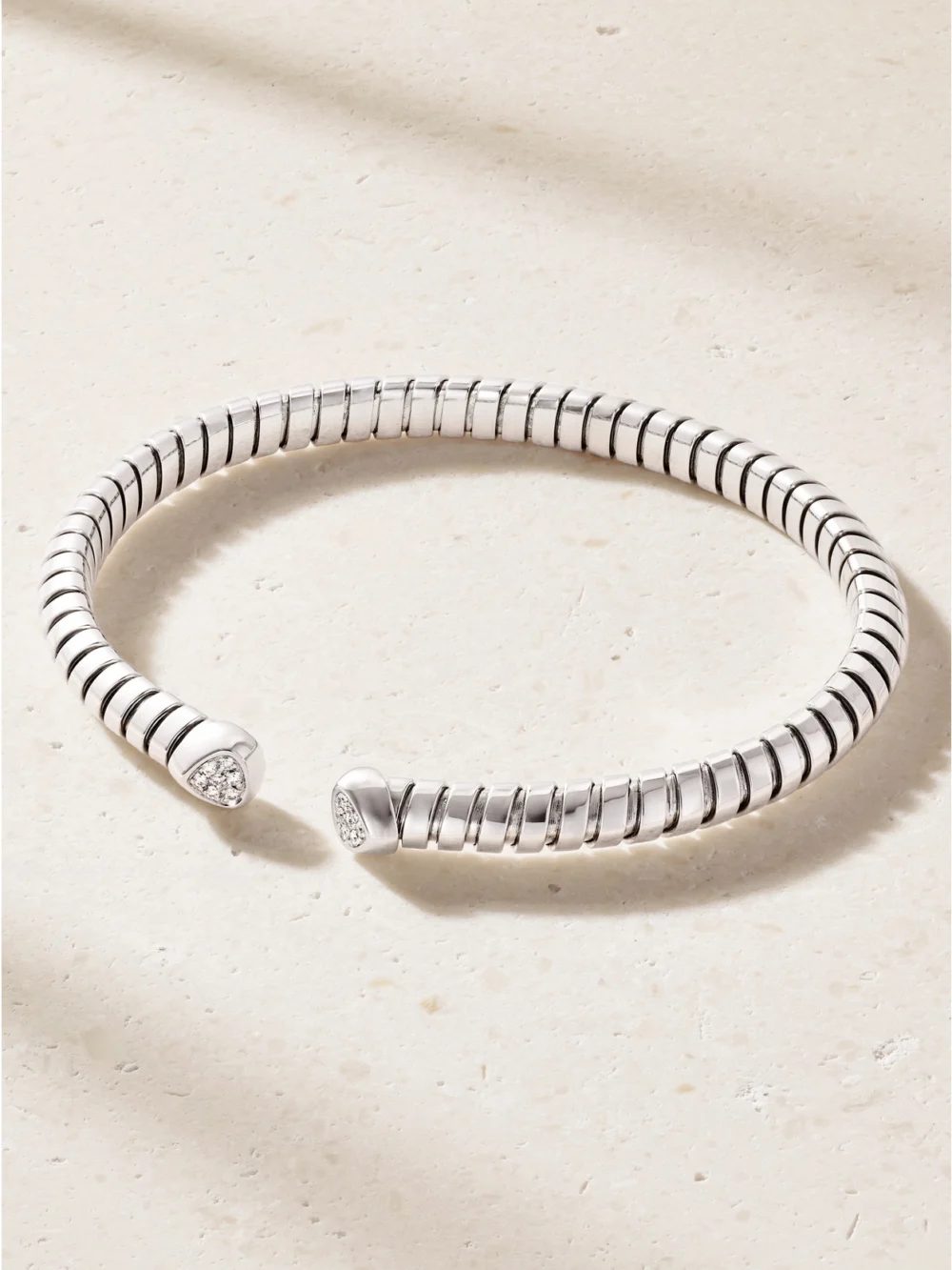 Marina B Trisolina 18-karat White Gold Diamonds Bangle