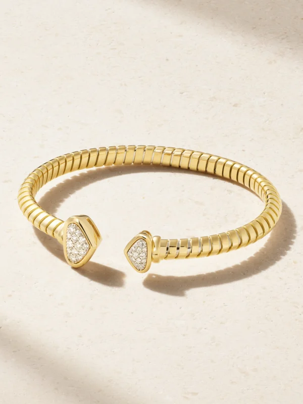 Marina B Trisolina Small 18-karat Gold Diamond Bracelet
