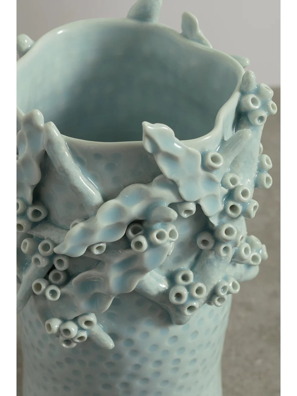 Close-up detail of the Marloe Marloe Jules Ceramic Vase