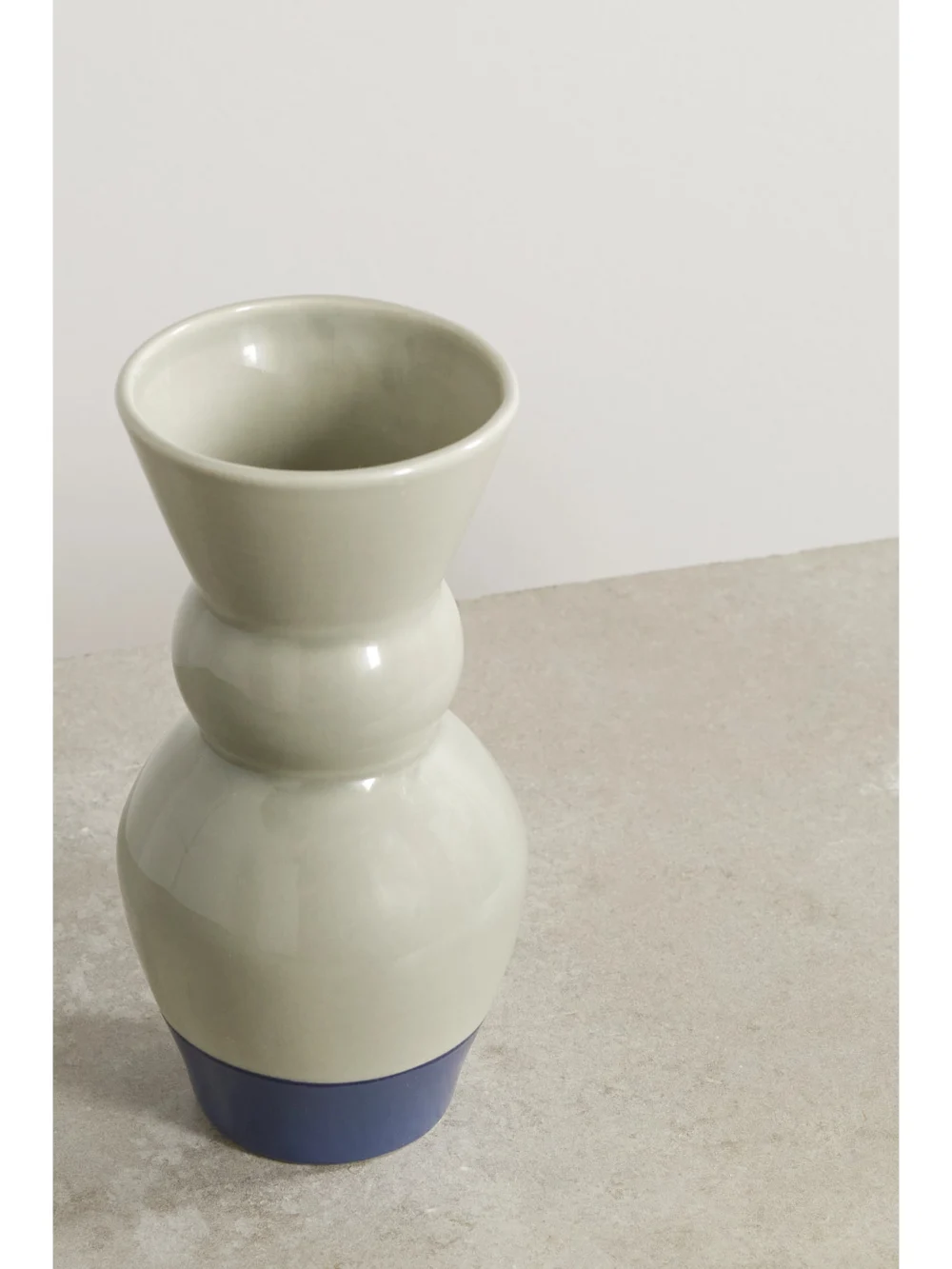 Back view of the Marloe Marloe Lucie Glazed Ceramic Vase