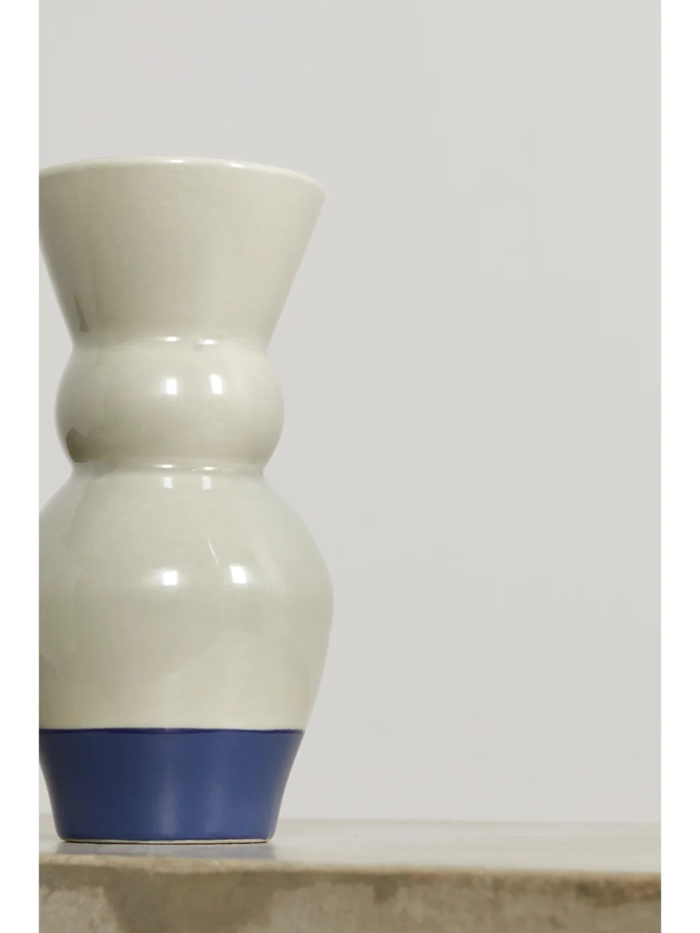 Close-up detail of the Marloe Marloe Lucie Glazed Ceramic Vase