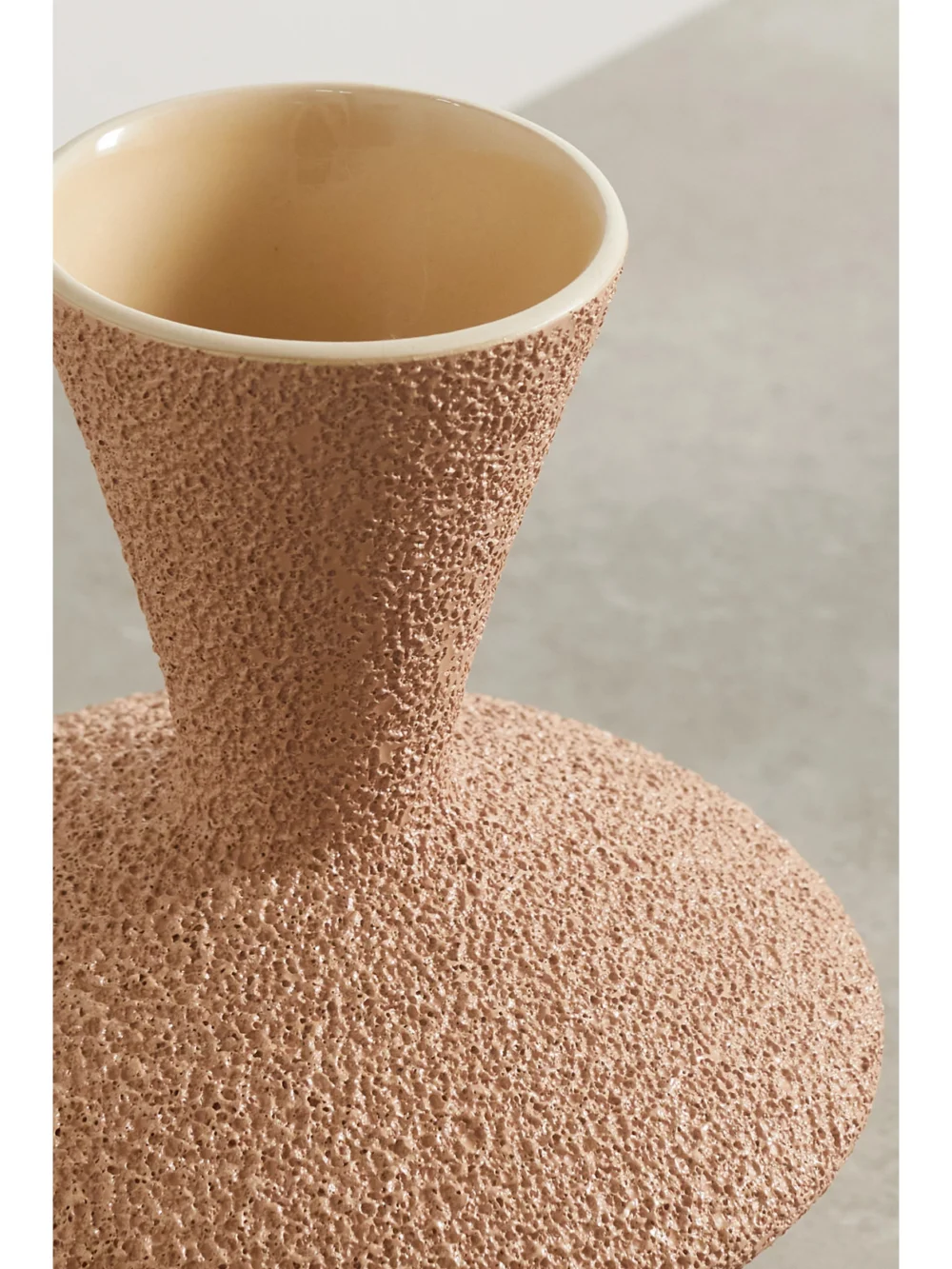 Close-up detail of the Marloe Marloe Stevie Glazed Ceramic Vase