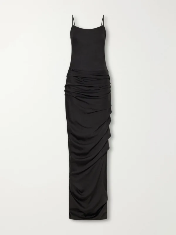 Marmar Halim Draped Satin Gown