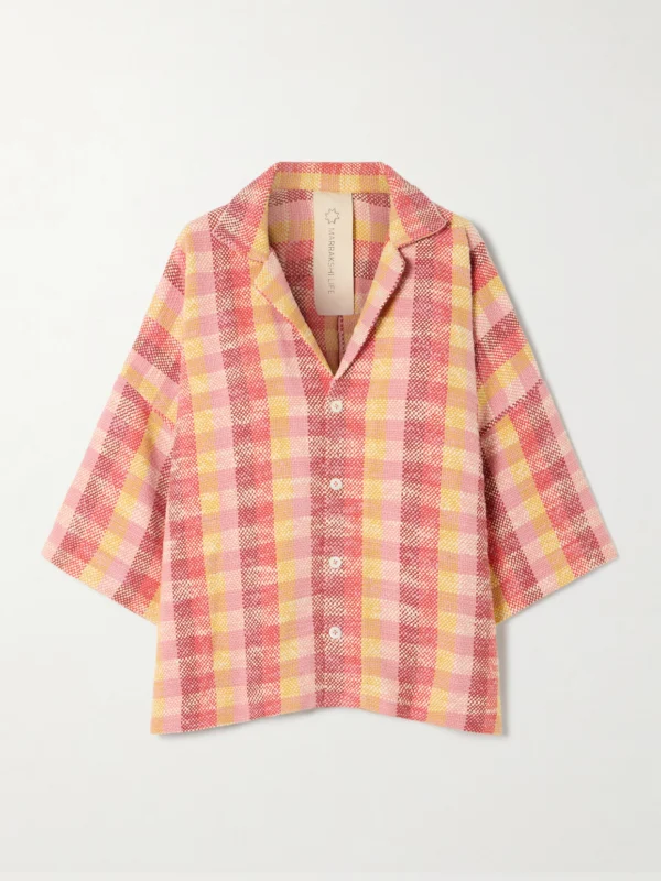 Marrakshi Life Camp Checked Cotton Shirt
