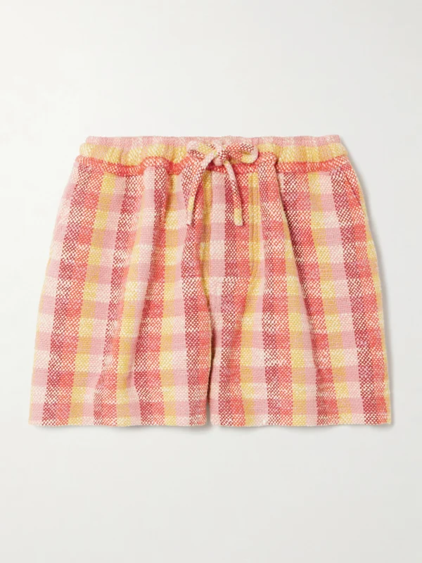 Marrakshi Life Checked Cotton Shorts