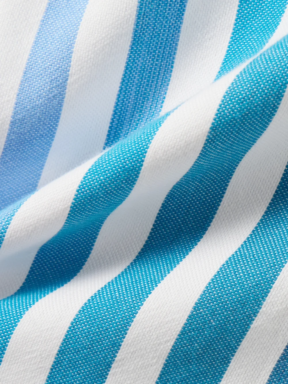 Close-up detail of the Marrakshi Life Palazzo Striped Cotton-blend Wide-leg Pants
