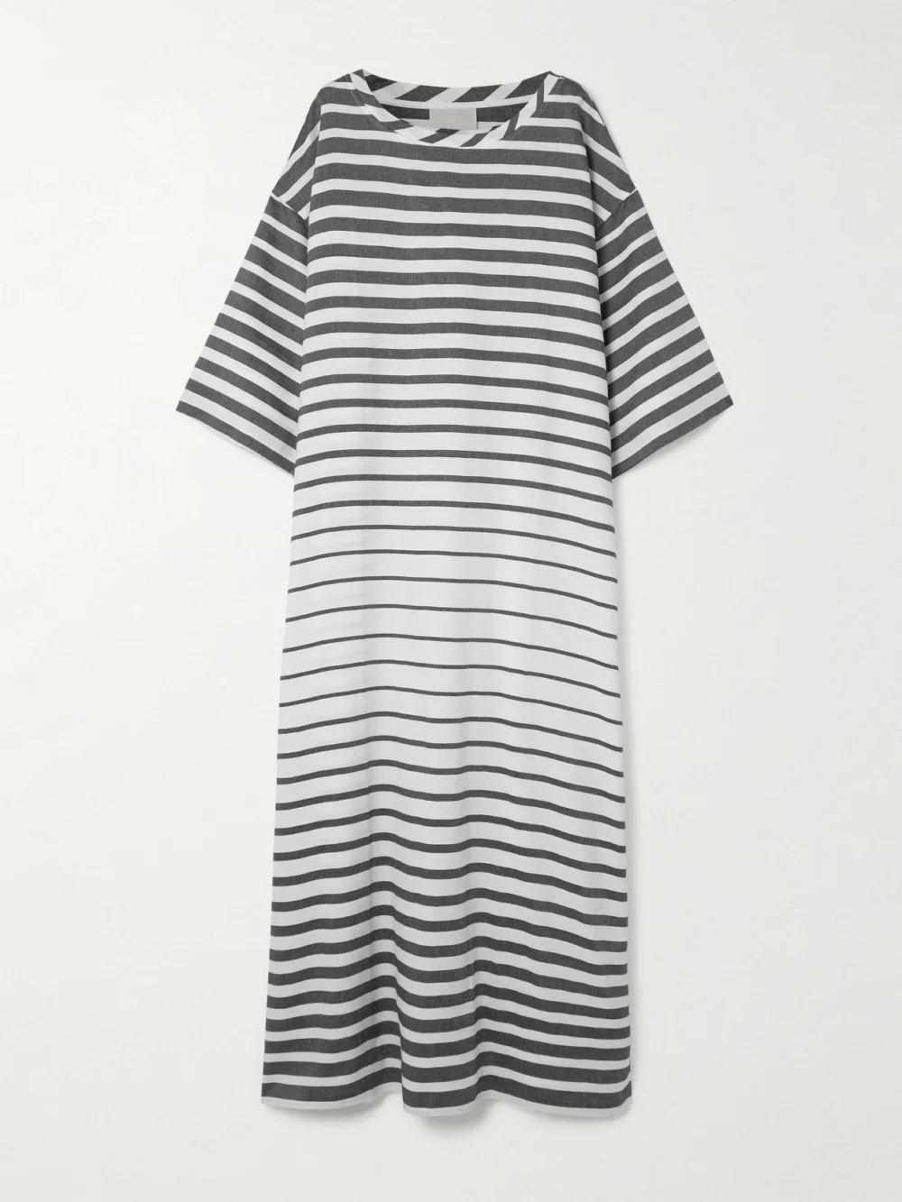 Marrakshi Life Striped Cotton-blend Maxi Dress in black