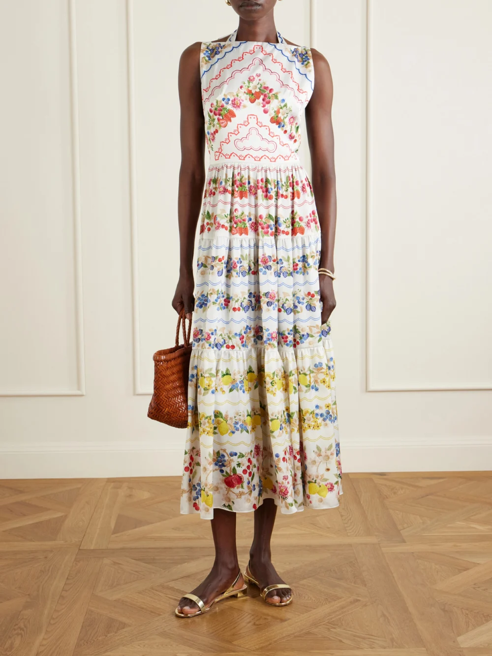 Mary Katrantzou Sophia Floral-print Woven Maxi Dress, worn by a model