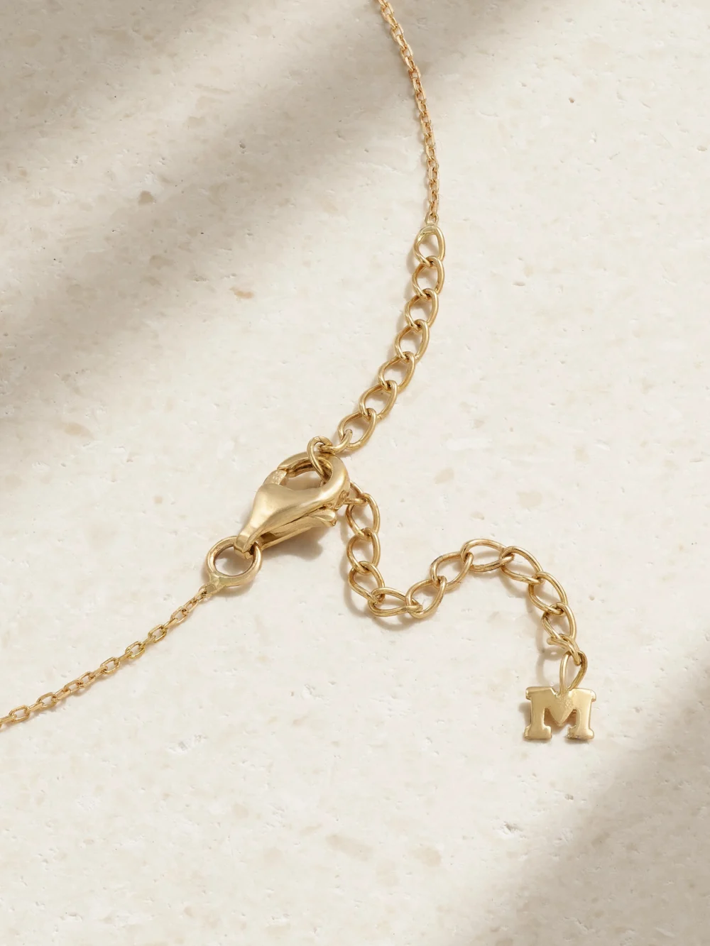Back view of the Mateo 14-karat Gold, Lapis Lazuli and Diamond Necklace