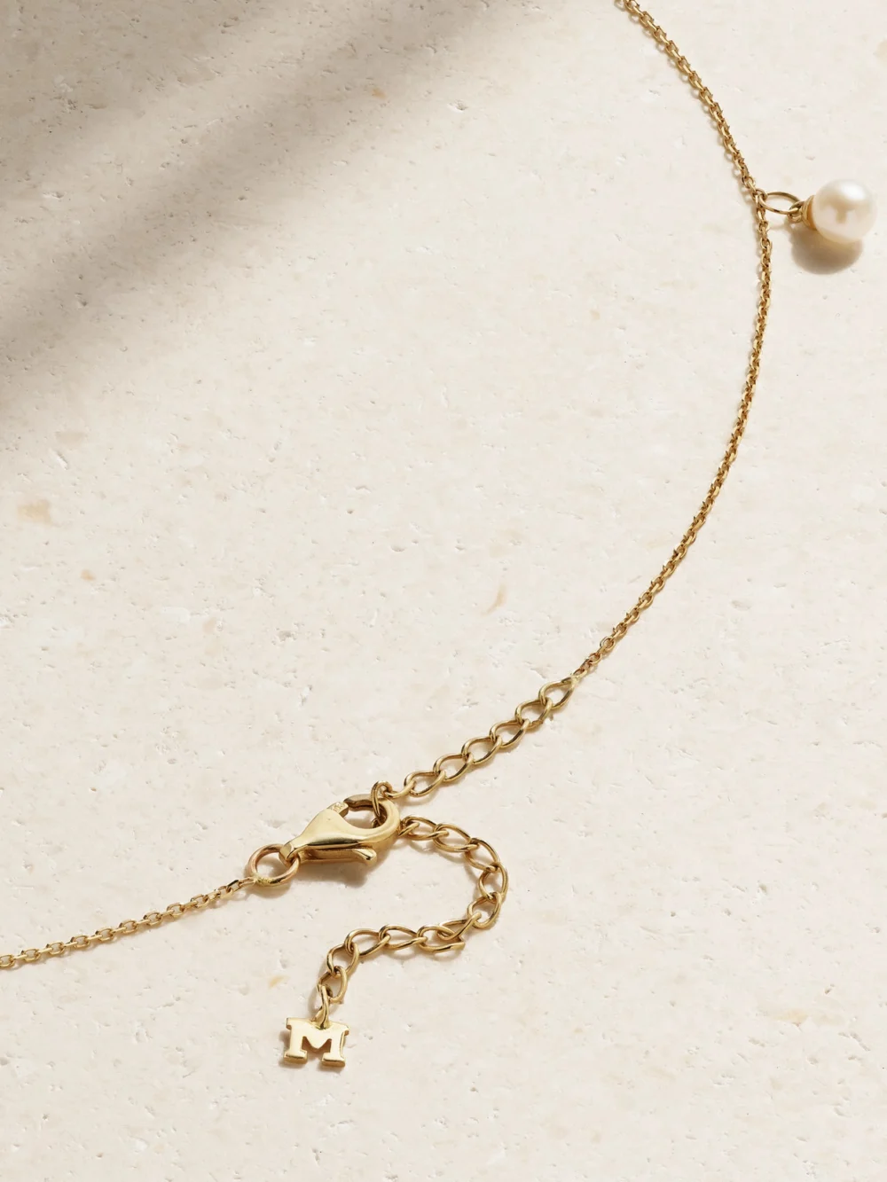 Back view of the Mateo 14-karat Gold Pearl Necklace