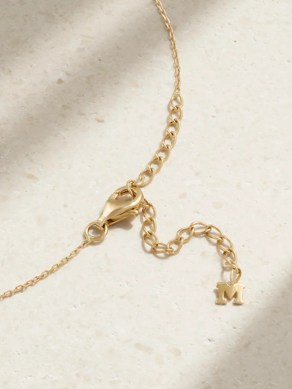 Back view of the Mateo 14-karat Gold, Turquoise and Diamond Necklace