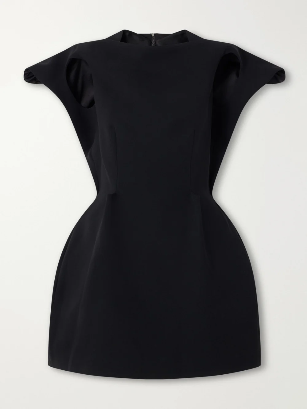 Maticevski Forge Crepe Mini Dress in black