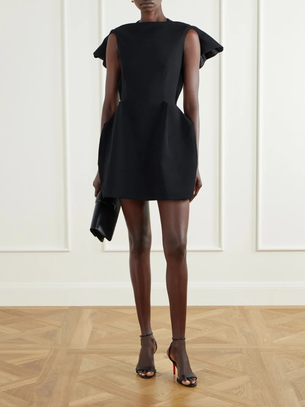 Maticevski Forge Crepe Mini Dress, worn by a model
