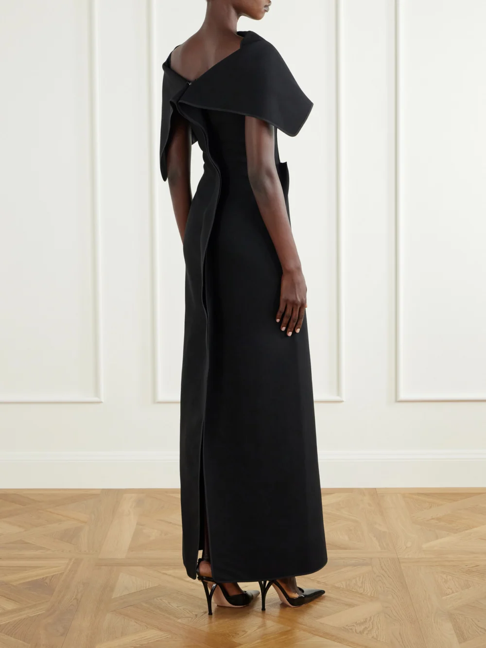 Back view of the Maticevski Prowess Crepe Gown