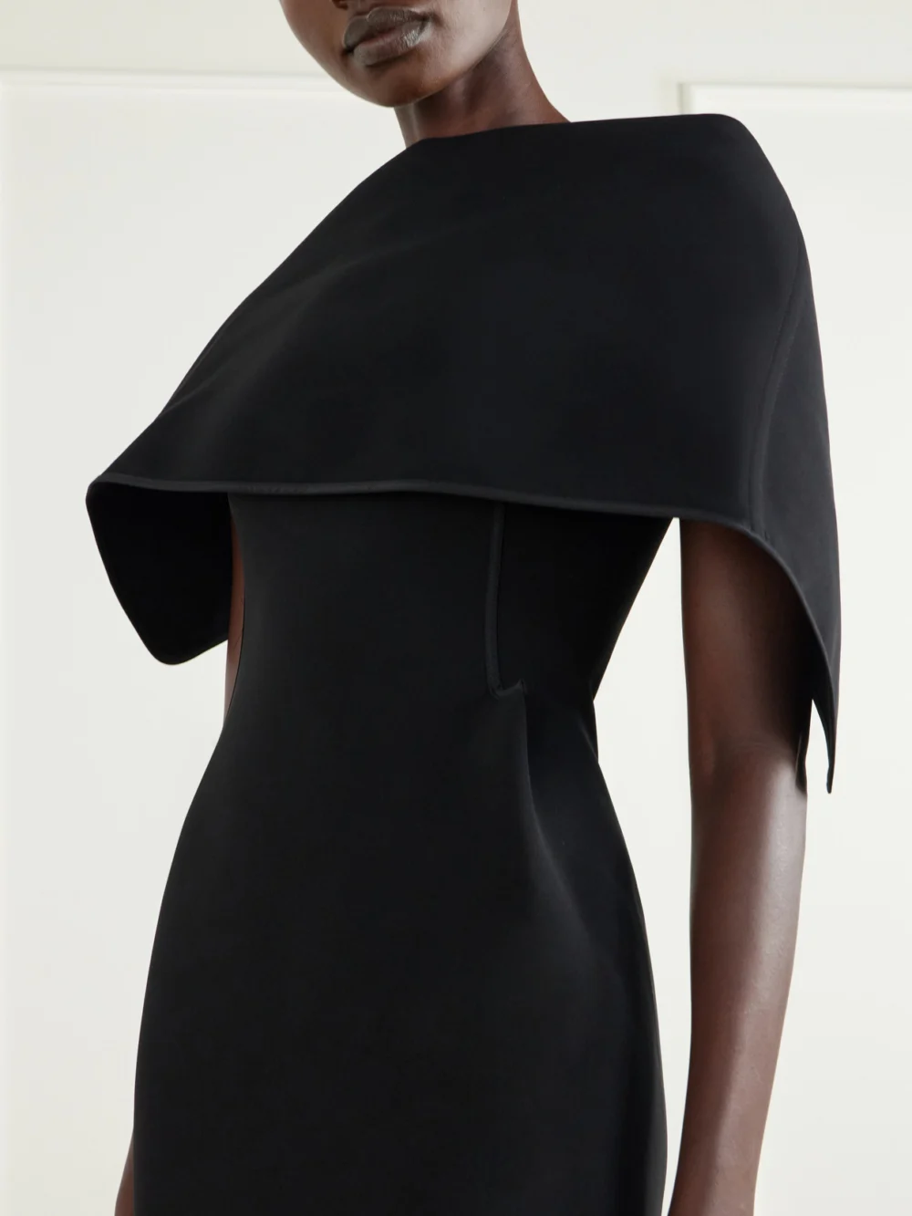 Close-up detail of the Maticevski Prowess Crepe Gown