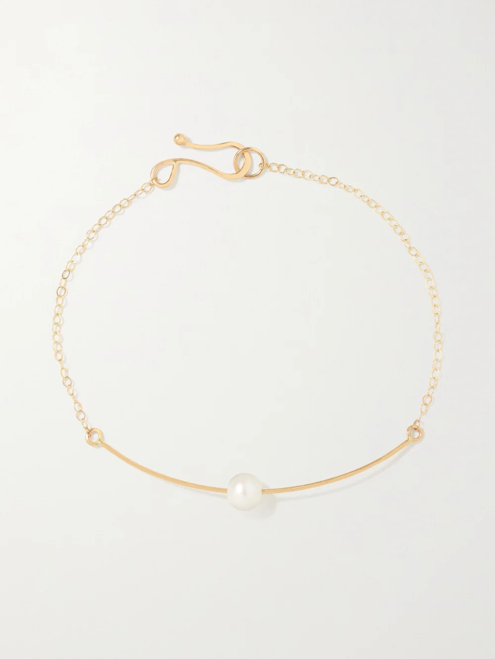 Melissa Joy Manning 14-karat Recycled Gold Pearl Bracelet