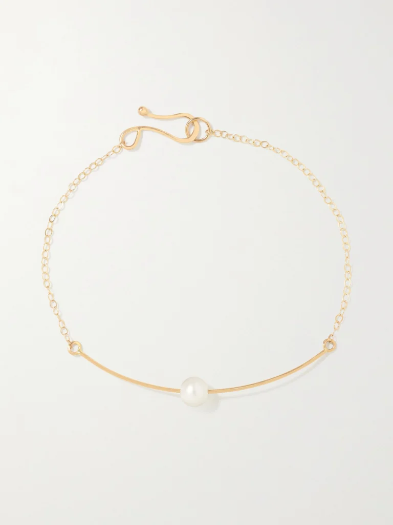Melissa Joy Manning 14-karat Recycled Gold Pearl Bracelet