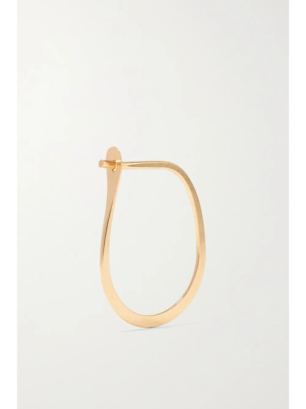 Back view of the Melissa Joy Manning Teardrop 14-karat Gold Hoop Earrings