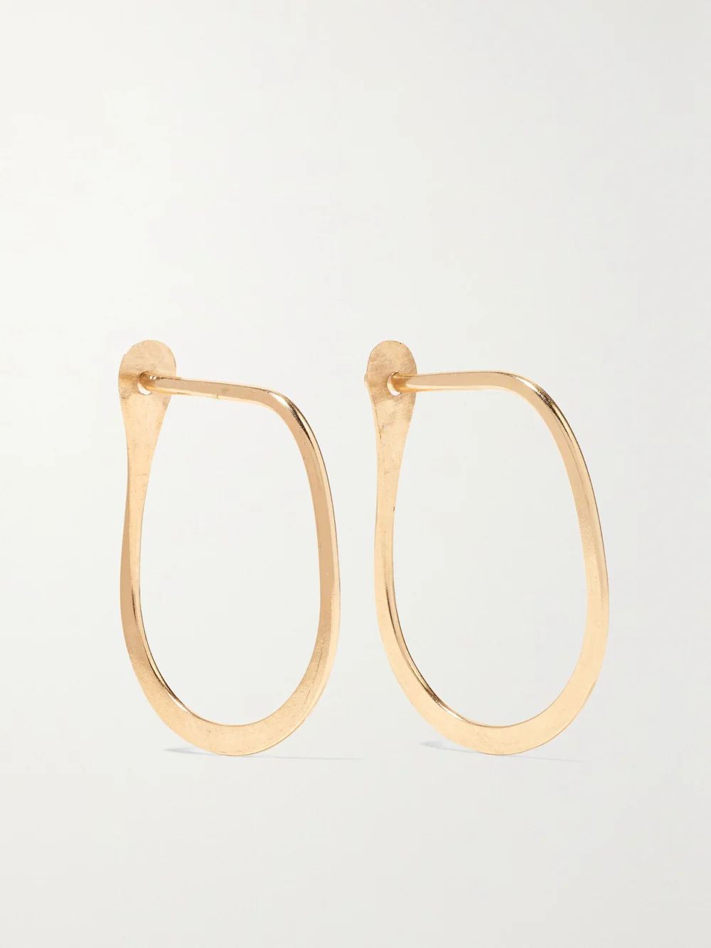 Melissa Joy Manning Teardrop 14-karat Gold Hoop Earrings