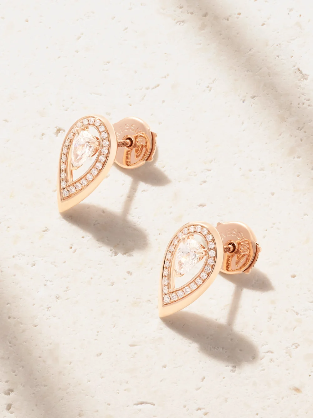 Messika Firey 18-karat Rose Gold Diamond Earrings