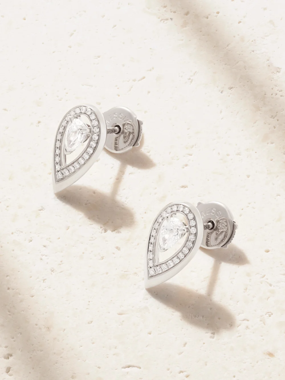Messika Firey 18-karat White Gold Diamond Earrings