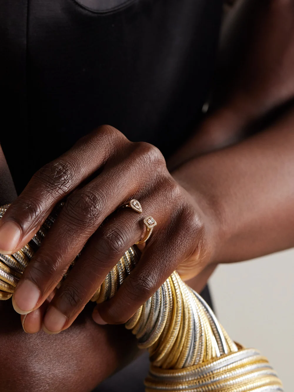 Messika My Twin Toi & Moi 18-karat Gold Diamond Ring, styled view