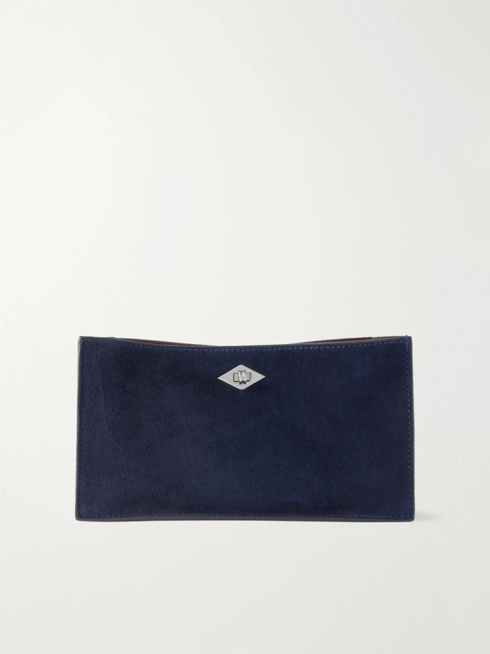 Métier Ease 22 Suede Clutch in midnight blue