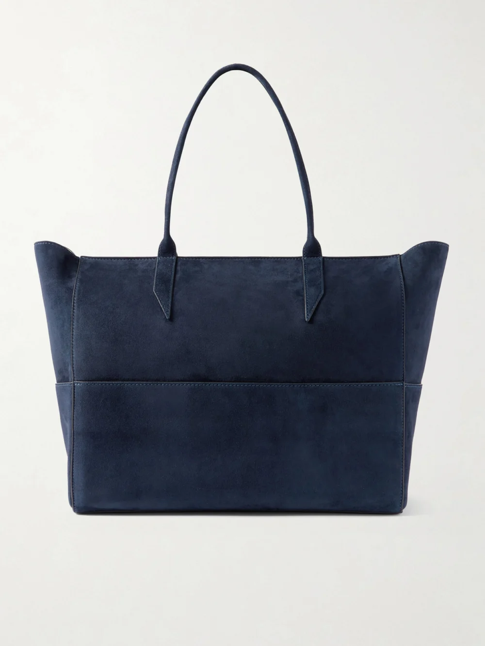 Métier Incognito 36 Paneled Suede Tote in midnight blue