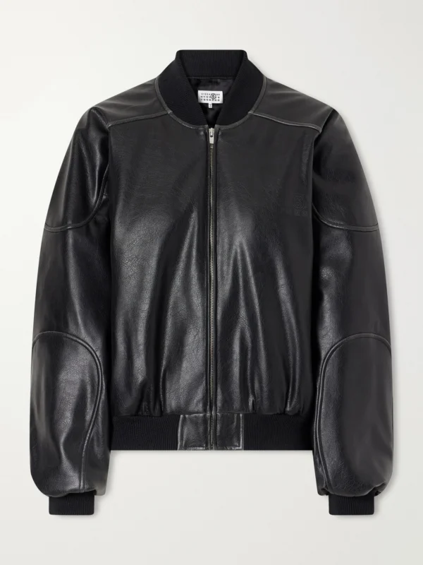 MM6 Maison Margiela Leather-effect Jacket