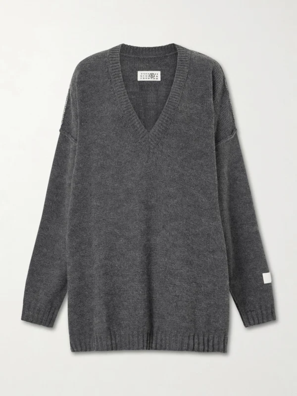 MM6 Maison Margiela Oversized Wool and Alpaca-blend Sweater