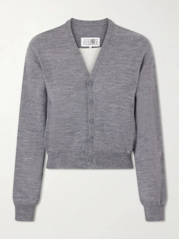 MM6 Maison Margiela Wool-blend Cardigan
