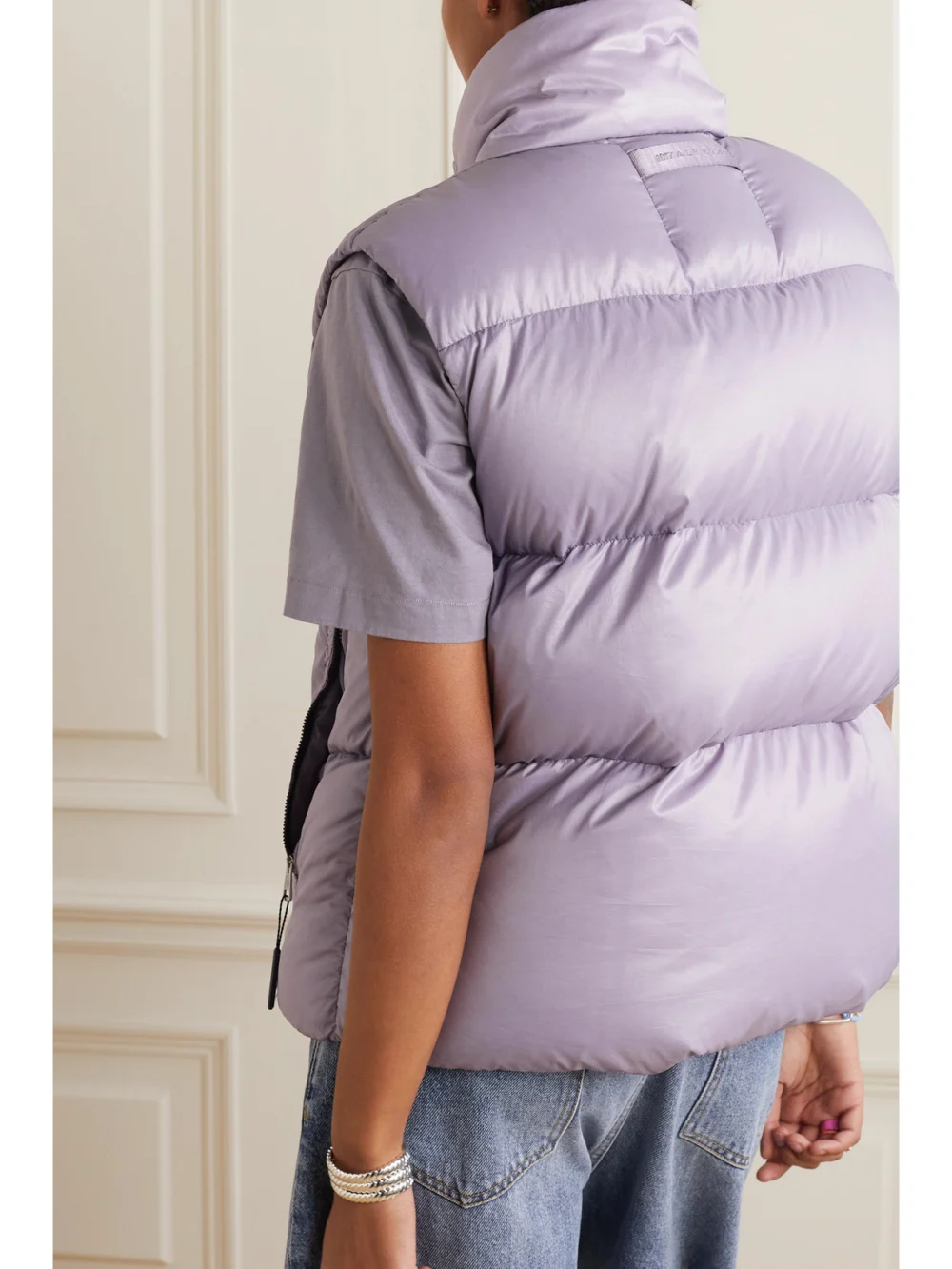 Back view of the Moncler Genius + 1017 Alyx 9sm Islote Quilted Shell Down Vest