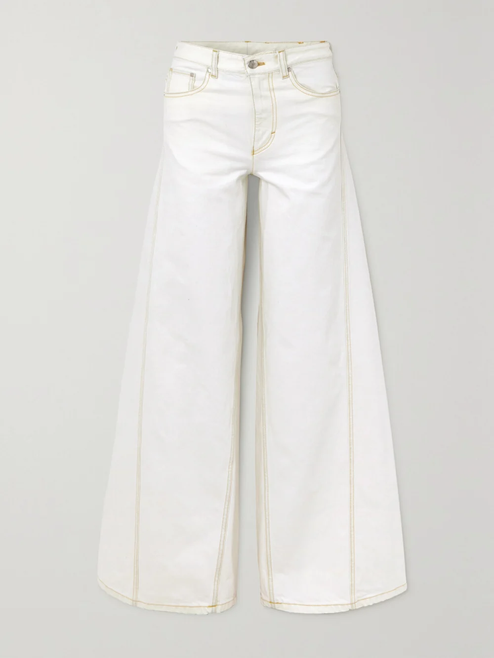 Moncler Genius + Alicia Keys High-rise Wide-leg Jeans in white