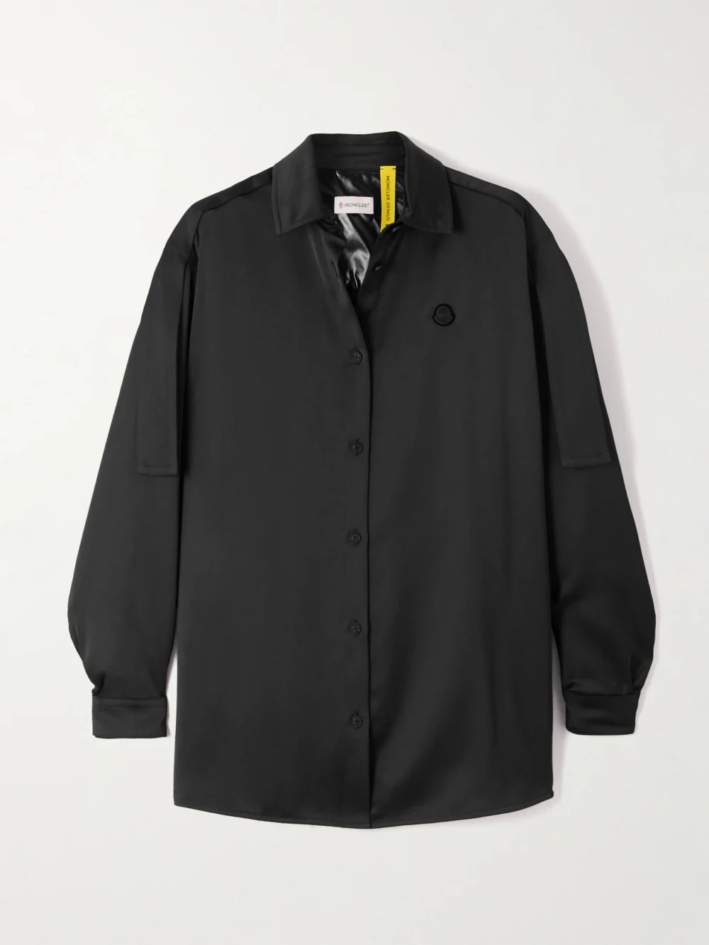 Moncler Genius + Edward Enninful Satin Shirt in black