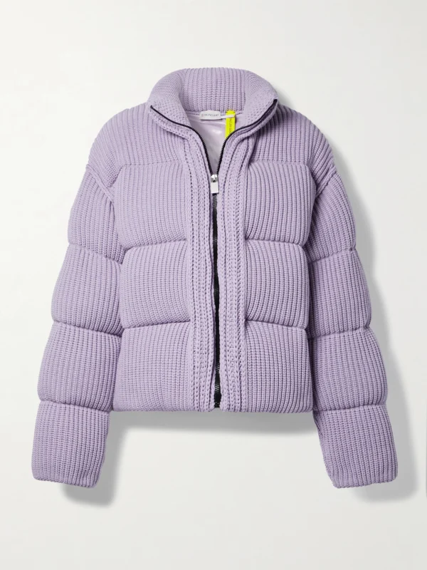 Moncler Genius Quilted Ribbed-knit Down Jacket