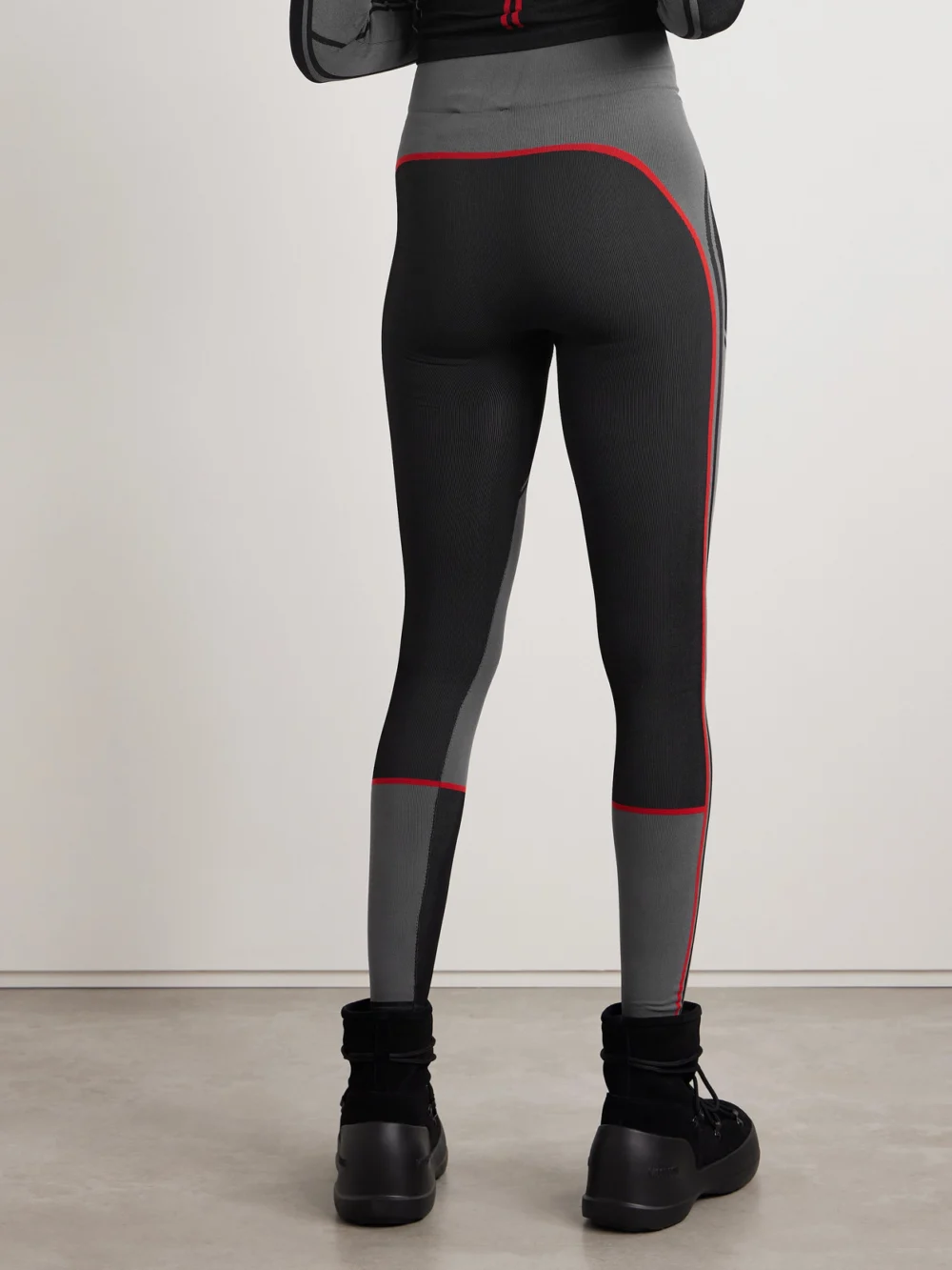 Back view of the Moncler Grenoble Stretch-knit Leggings