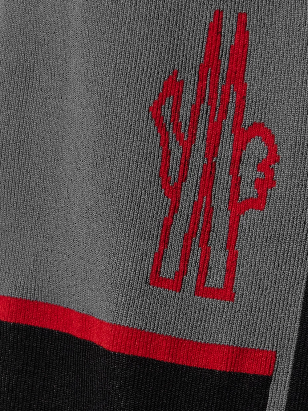 Close-up detail of the Moncler Grenoble Stretch-knit Leggings