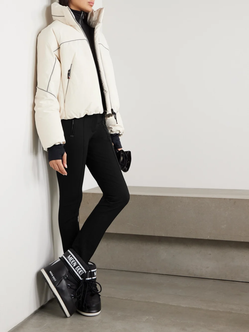 Moncler Grenoble Tech-twill Tapered Ski Pants, worn by a model