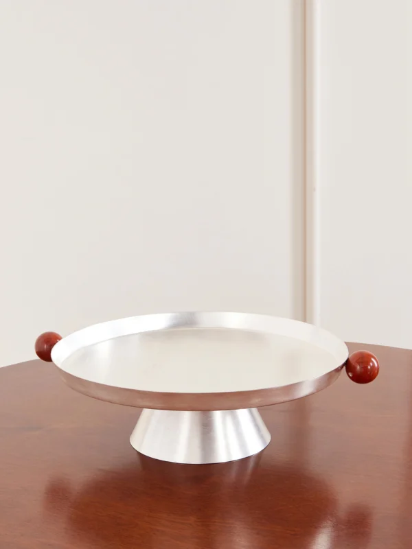 Natalia Criado Silver-plated and Stone Cake Stand