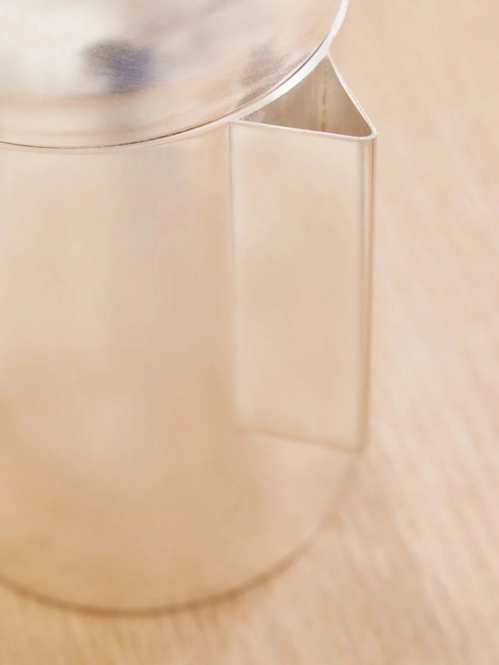 Close-up detail of the Natalia Criado Simple Silver-plated and Stone Coffee Pot