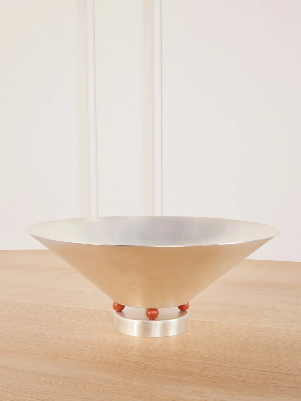 Natalia Criado + Vesper Voyage Tysia Silver-plated and Red Jasper Bowl