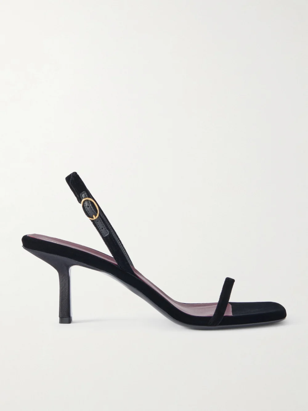 Neous Noqui Velvet Sandals in black