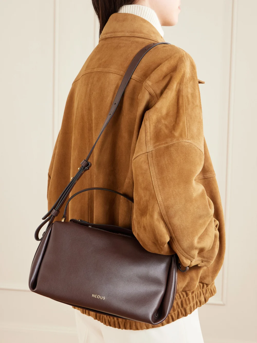 Neous Scorpius Leather Tote, styled view