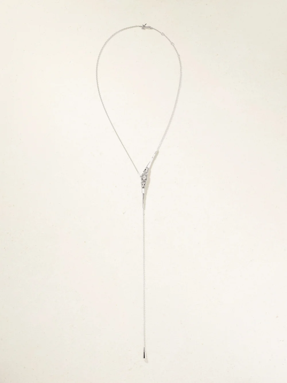 Nikos Koulis 18-karat White Gold Diamond Necklace