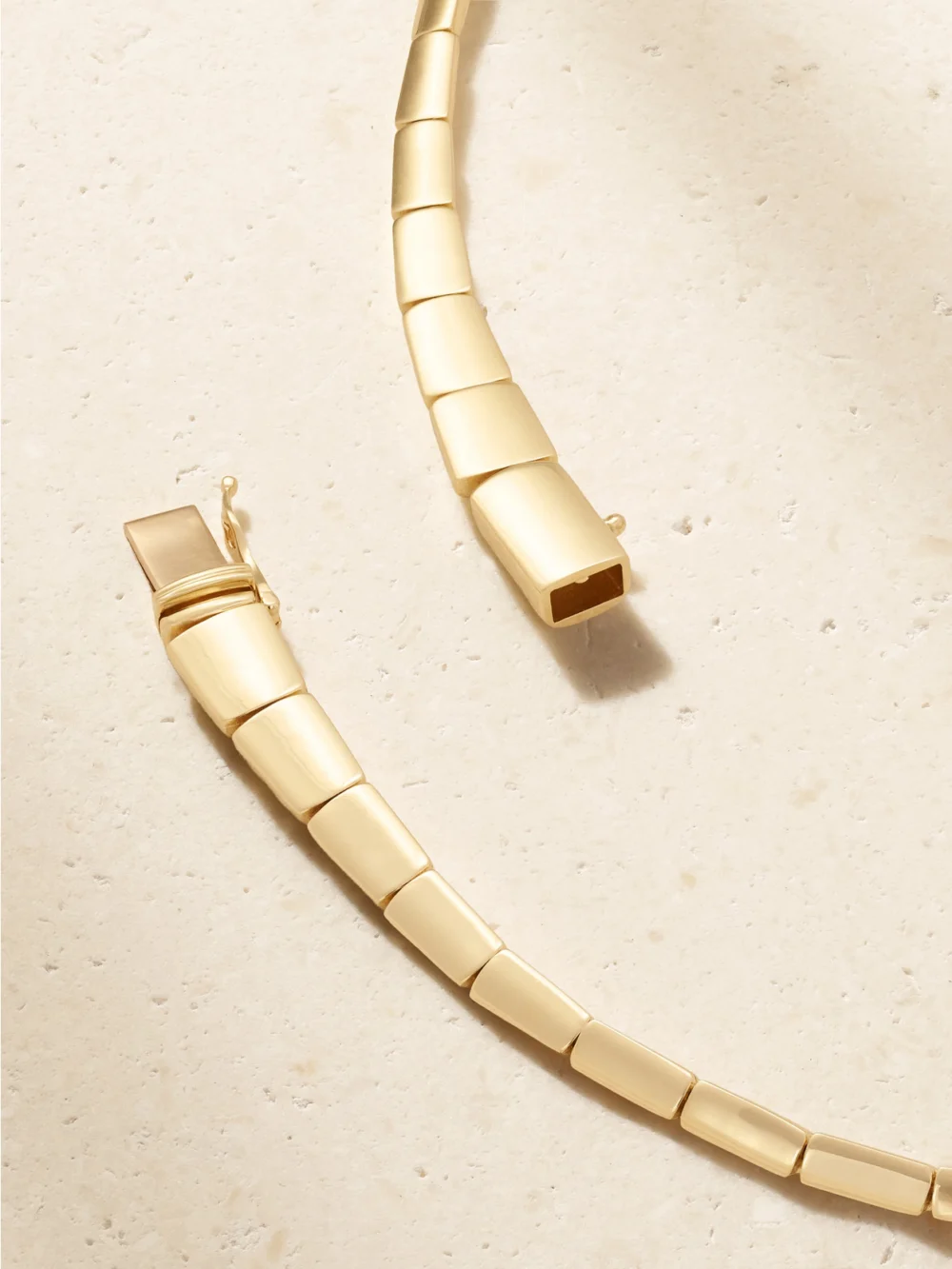 Back view of the Nikos Koulis Look 18-karat Gold and Diamond Necklace