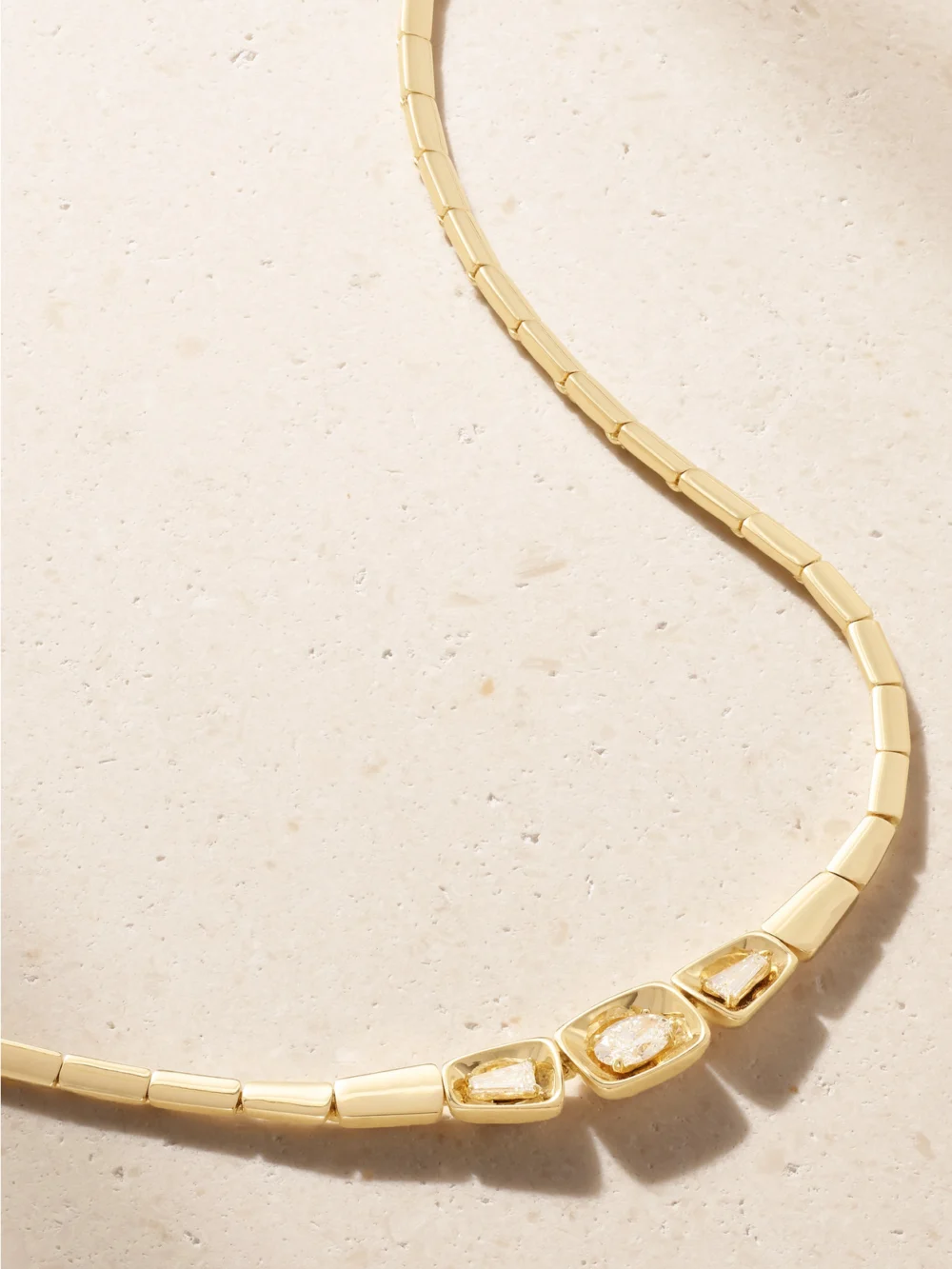 Nikos Koulis Look 18-karat Gold and Diamond Necklace