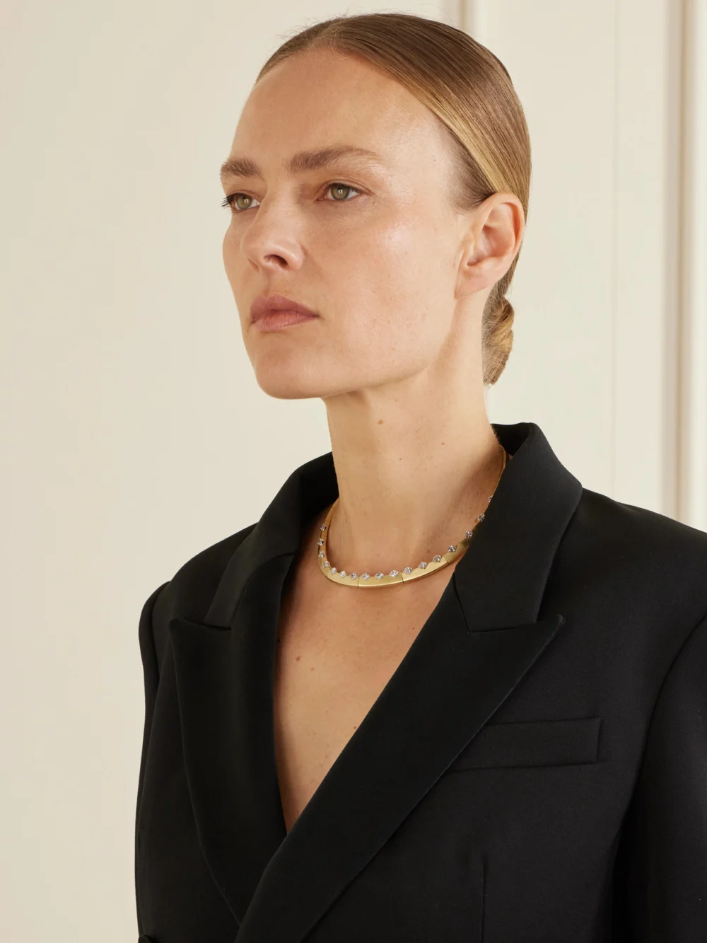 Nikos Koulis Me 18-karat Gold Diamond Necklace, styled view