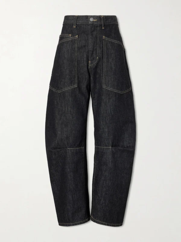 Nili Lotan Shon Mid Rise Barrel-leg Jeans