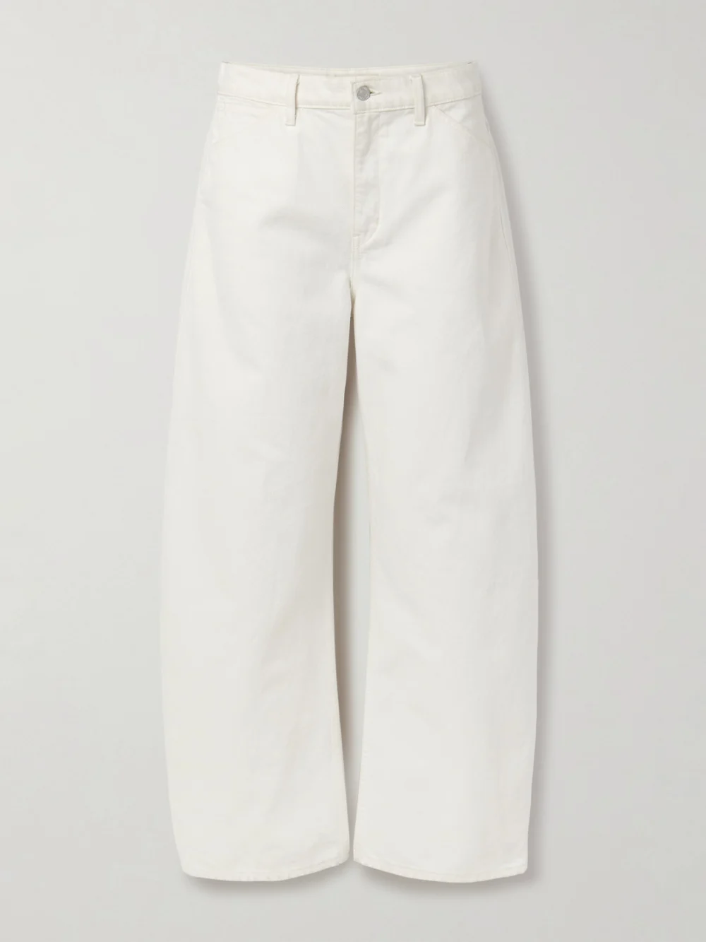 Nili Lotan Tribeca High-rise Barrel-leg Jeans in cream